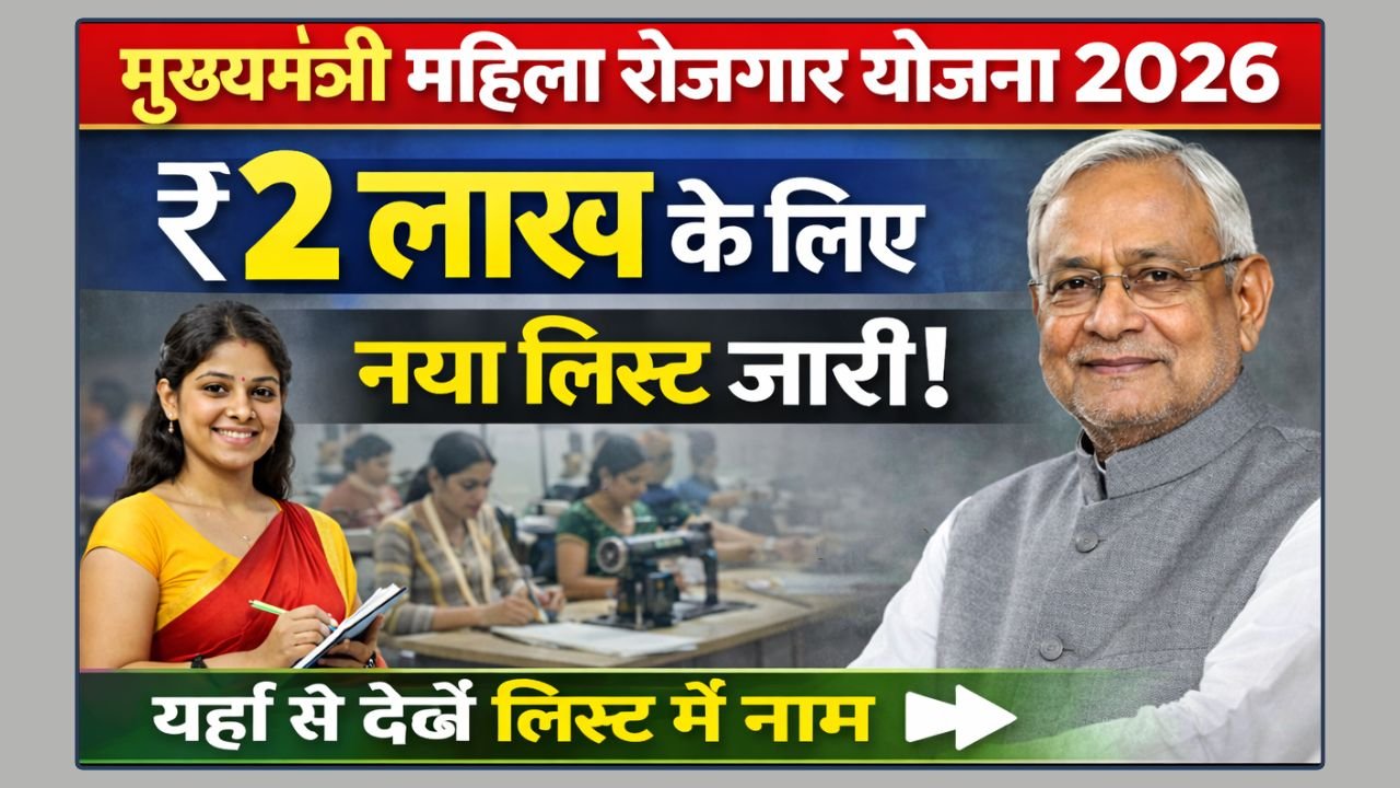 Mahila Rojgar Yojana 2026 List Out